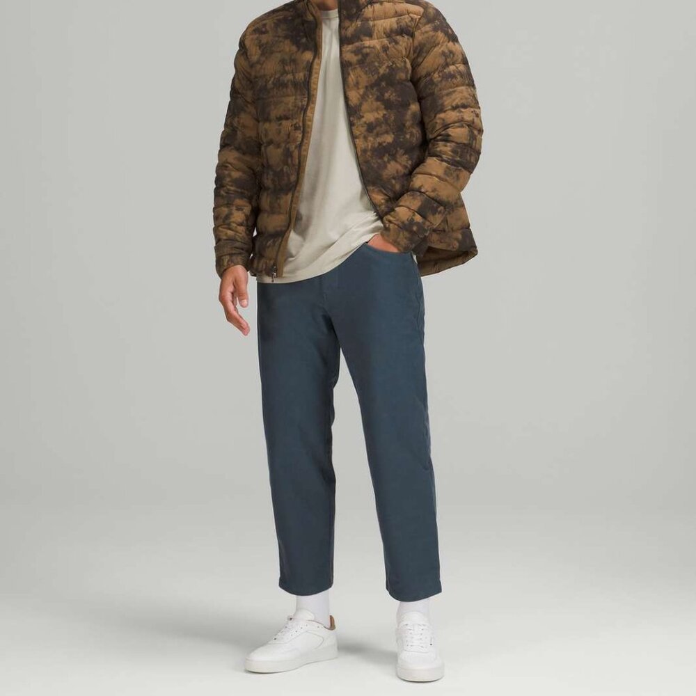 VGUC Men Lululemon ABC Relaxed Fit Crop Pant Utilitech Iron Blue Size 33